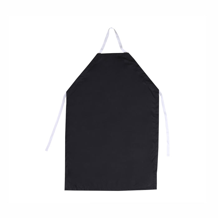 EISCO Rubber Vinyl Apron, Extra Small (15"W x 22"L) - Adjustable Bib Apron for Dishwashing, Butcher, Laboratory - Black