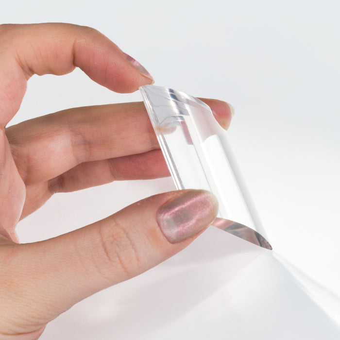 Eisco - Replacement Cylindrical Acrylic Lens for Ray Boxes, 2" x 1.75", Clear Lens for Optical Demonstrations, Refraction & Light Experiments, Classroom, Laboratory & Photography Use