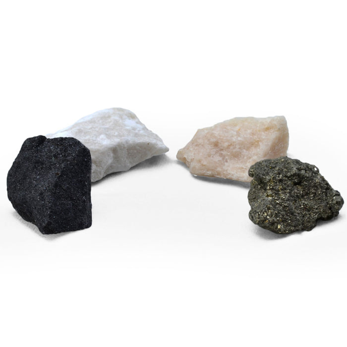 Eisco - Mineral Test Kit with 9 Raw Mineral Samples and Testing Tools - Includes Streak Plate, Magnet, Hand Lens, and More - Classroom and Field Geology Identification Kit