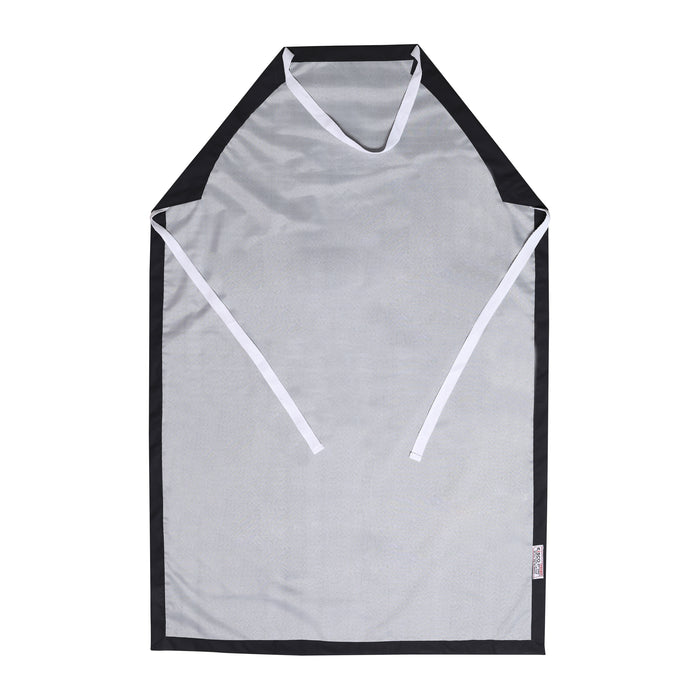 25PK Rubber Vinyl Apron, Large (27"W x 42"L) - Black