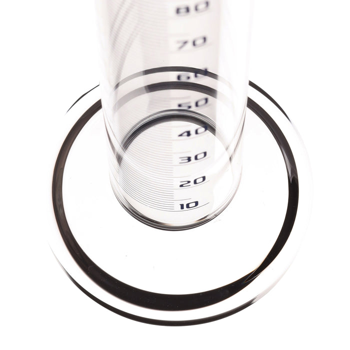 Graduated Cylinder, 100ml - Class B - Blue Graduations, Round Base