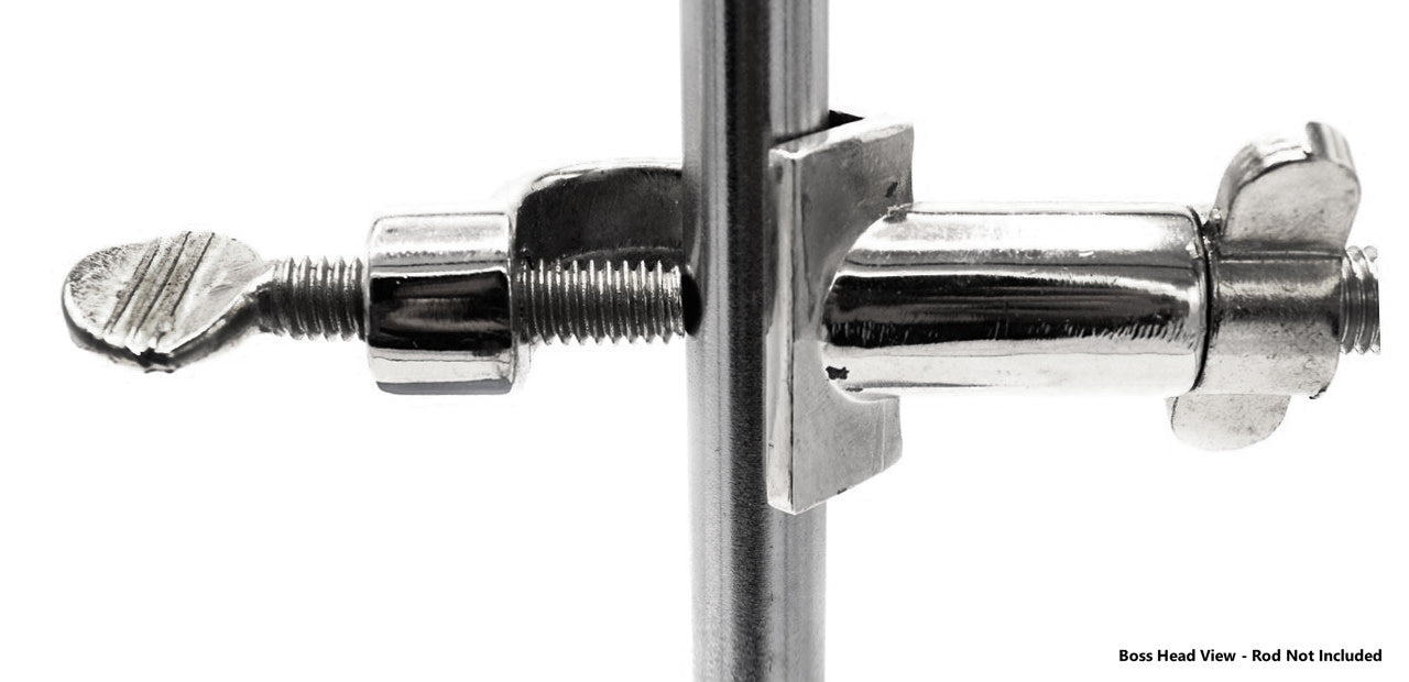 2 Prong Burette Clamp on Swivel Bosshead - 4.3" Max Opening