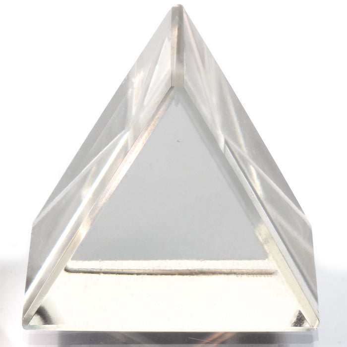 Eisco - Equilateral Glass Prism, 25mm - Polished Faces with Beveled Edges - Ideal for Basic Refraction & Dispersion Experiments, Physics Education & Classroom Demonstrations