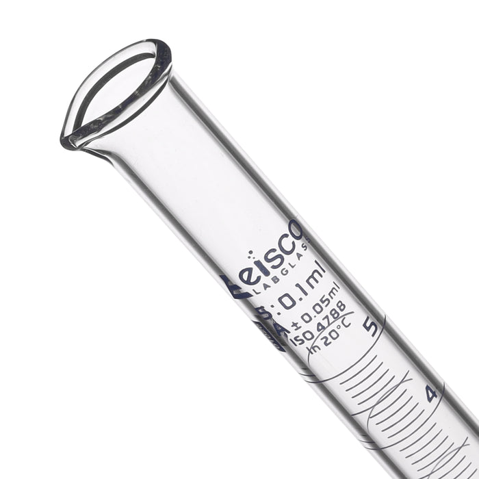 Graduated Cylinder, 10ml - Class A - Blue Graduations, Round Base