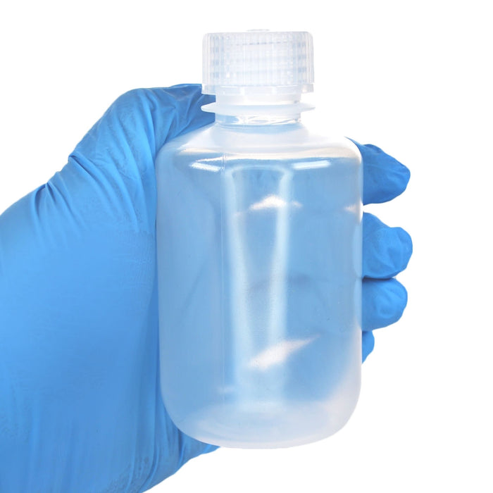 Eisco - Bulk Pack of 500, 125mL Narrow Mouth Polypropylene Translucent Reagent Bottles with Polypropylene Caps, Non-Sterile, Autoclavable, Leakproof, Laboratory Storage Bottles, 0-135°C Temperature Range