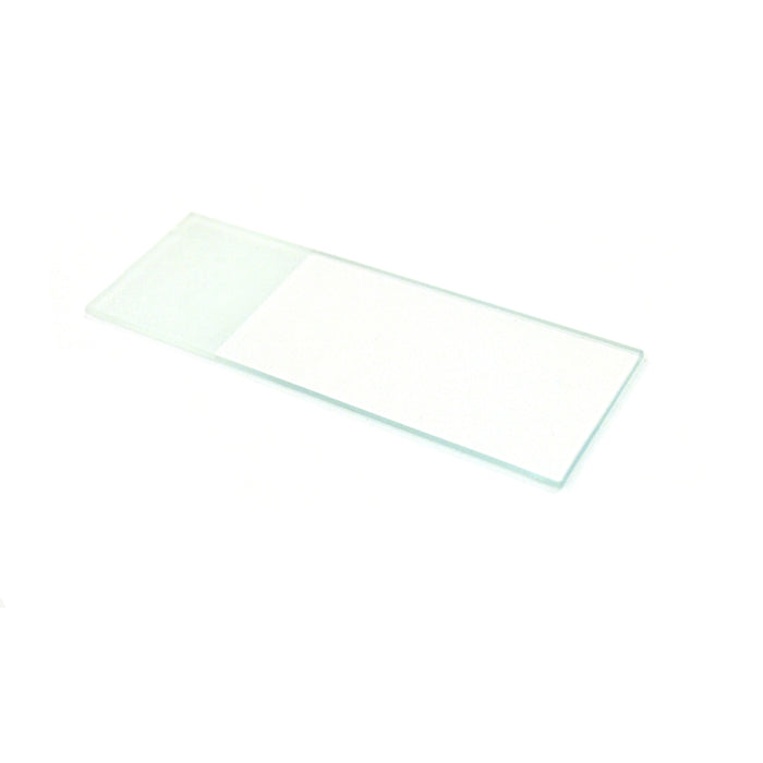 Glass Microscope Slides, 50 Pack - Precleaned - Ground & Polished Edges - Frosted End - Eisco Labs