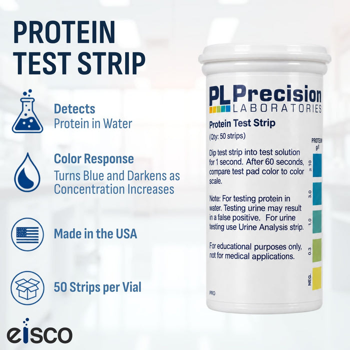 Eisco Protein Test Strips for Water-Based Samples