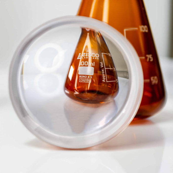 Eisco – Glass Plano-Concave Lens 50mm Diameter x 50mm Focal Length Optical Lens for Diverging Light Science and Physics Experiments