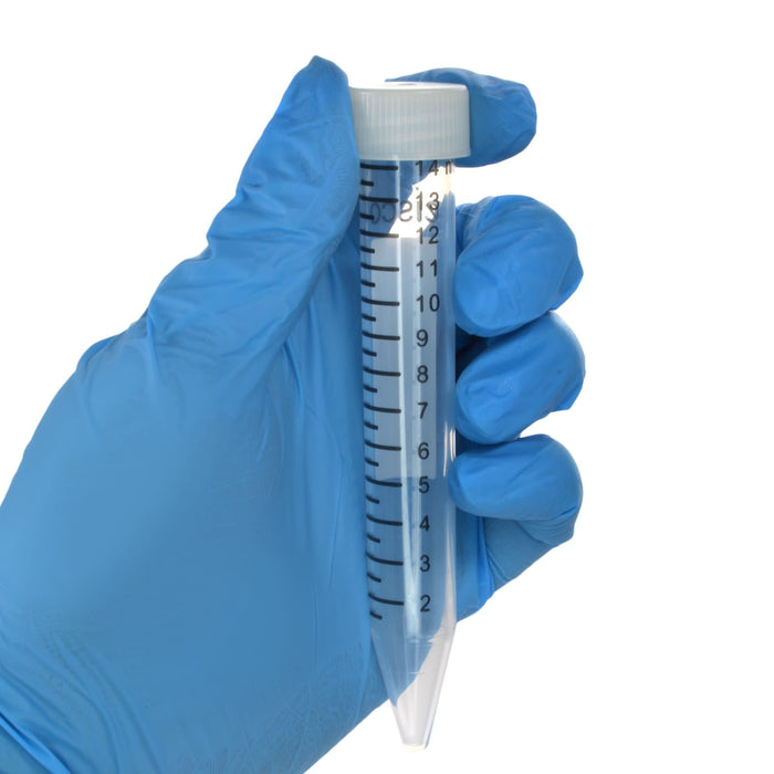 Eisco - Pack of 25, 15mL Non-Sterile Centrifuge Tubes, Polypropylene, Flat Cap, Lab-Grade, Heavy Metal-Free