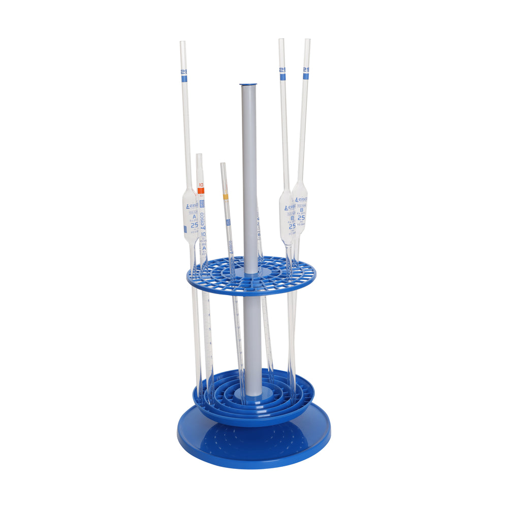 Rotary Pipette Stand, Holds 94 Pipettes Vertically Open Bottom for E