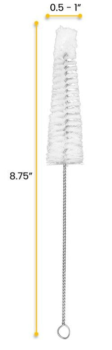 Tapered Nylon Brush with Cotton Yarn Tip, 0.5-1" Diameter