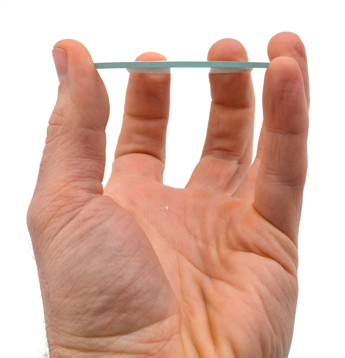 Double Convex Lens, 500mm Focal Length, 3" (75mm) Diameter - Spherical, Optically Worked Glass Lens - Ground Edges, Polished - Great for Physics Classrooms - Eisco Labs