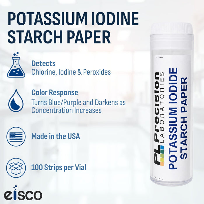 Eisco Potassium Iodide Starch Paper – Chlorine, Iodine & Peroxide