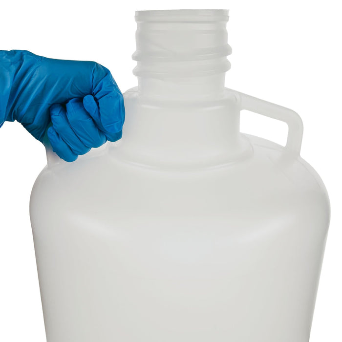 Eisco - 20L Polypropylene Carboy with Silicone-Lined Cap, Autoclavable, Non-Sterile, No Spigot, 0-135°C Temperature Range, FDA Compliant, Leakproof Tested, Ideal for Scientific and Laboratory Use