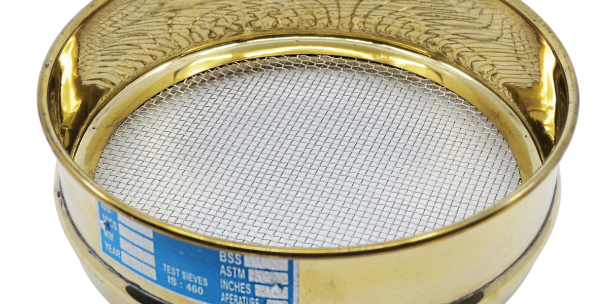 Test Sieve, 8 Inch - Full Height - ASTM No. 10 (2.0mm) - Brass