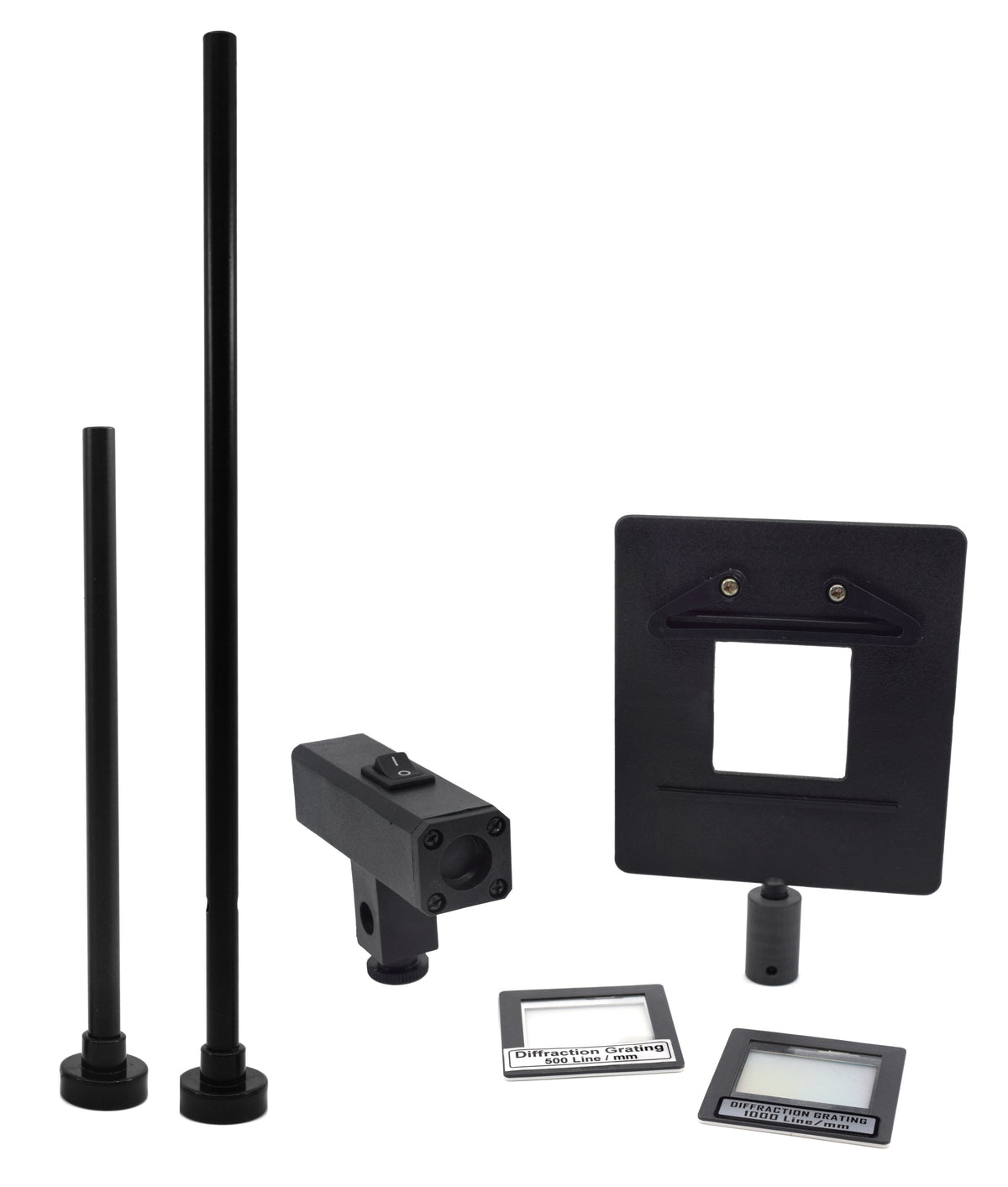 Diffraction Grating Kit - Experiment Components Only - Laser, Slide Ho ...