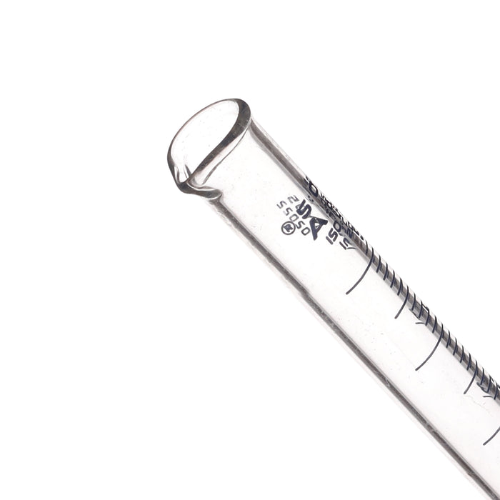 Graduated Cylinder, 5ml - Class B - Blue Graduations, Hexagonal Base