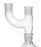 Multiple Adapter, Two Parallel Necks - Socket Size: 29/32 - Cone Size: 29/32 - Borosilicate Glass - Eisco Labs