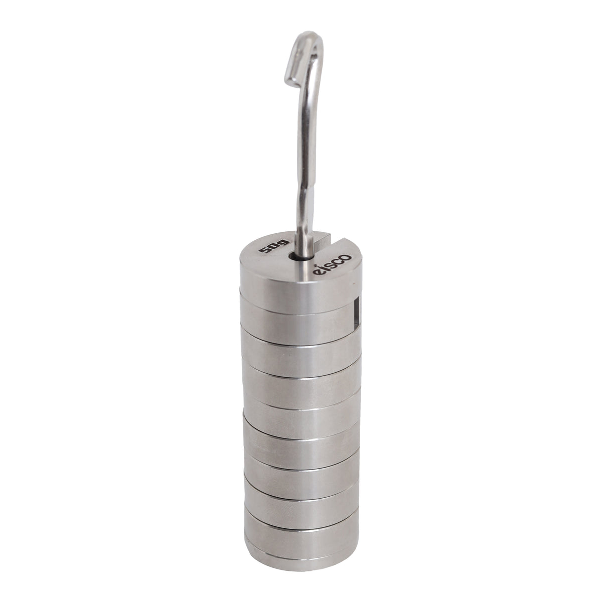 amount of weight steel hooks can hold Slotted Mass Set with Hanger - Stainless Steel