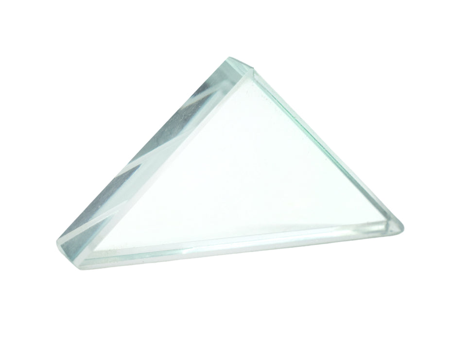 Right Angle Refraction Prism, 35x35x45mm - 9mm Thick - Flint Glass