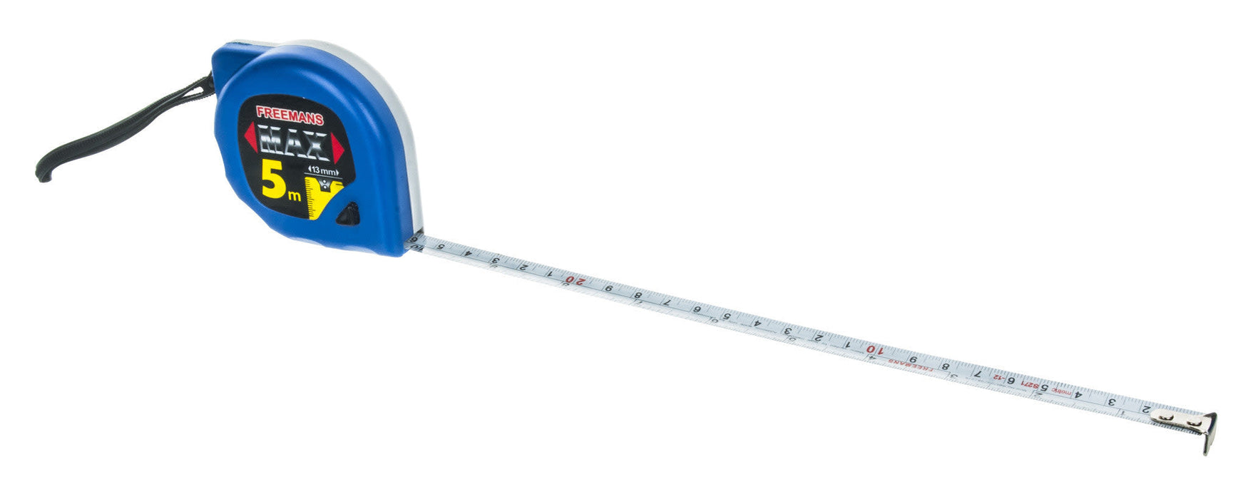 Tape Measure, 5 Meters - Flexible Steel, Enameled - Retractable, Locking Control - Eisco Labs