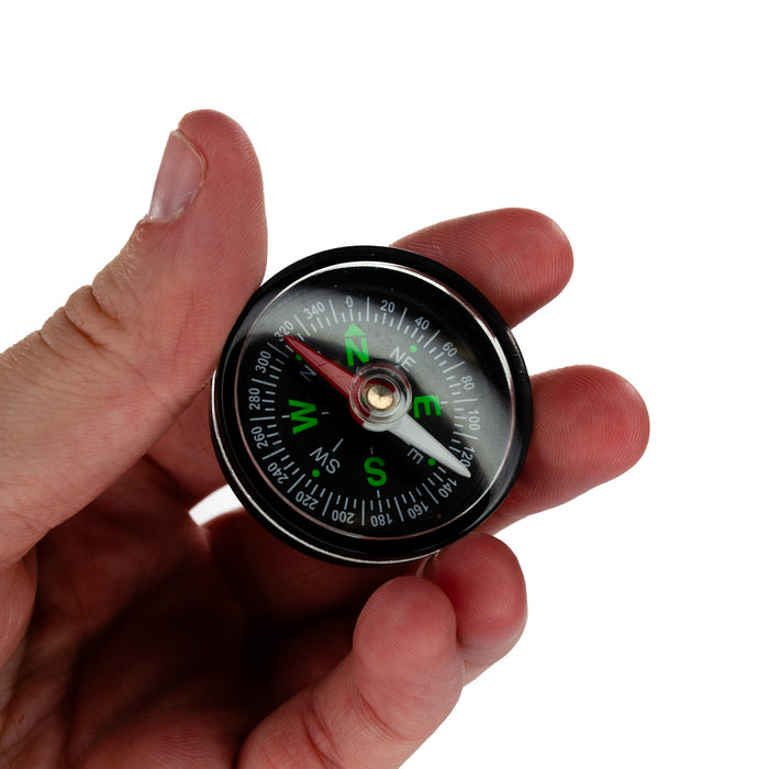 Eisco – Plotting Compass, 35mm Diameter – Plastic Base with Rotating Needle – Ideal for Physics and Earth Science Labs, Navigation Activities