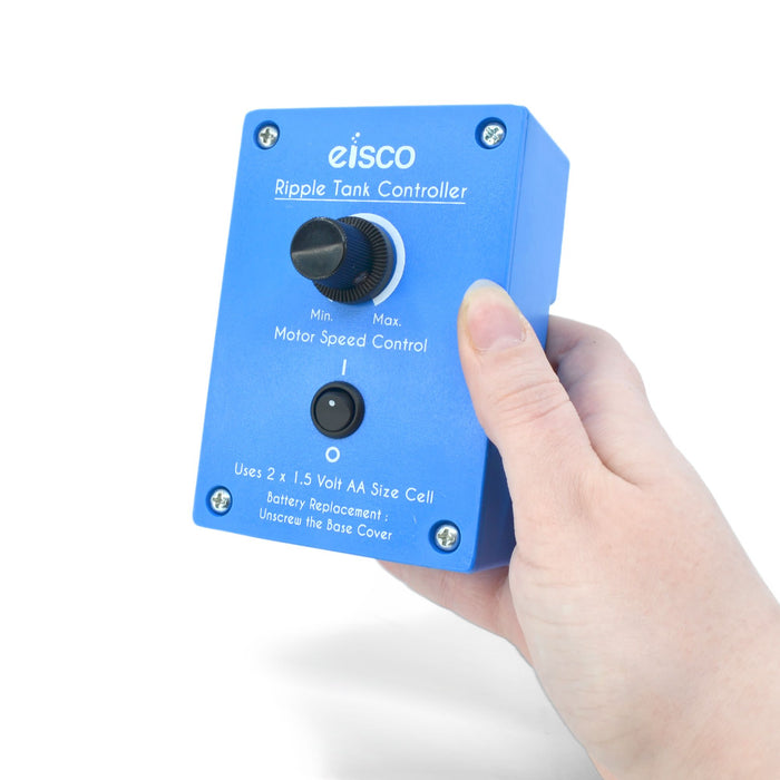 Eisco - Economy Ripple Tank Controller - Regulates Motor Speed and Ripple Frequency - Compatible with Basic Ripple Tank (PH0767A) - Battery Operated for Space Efficiency