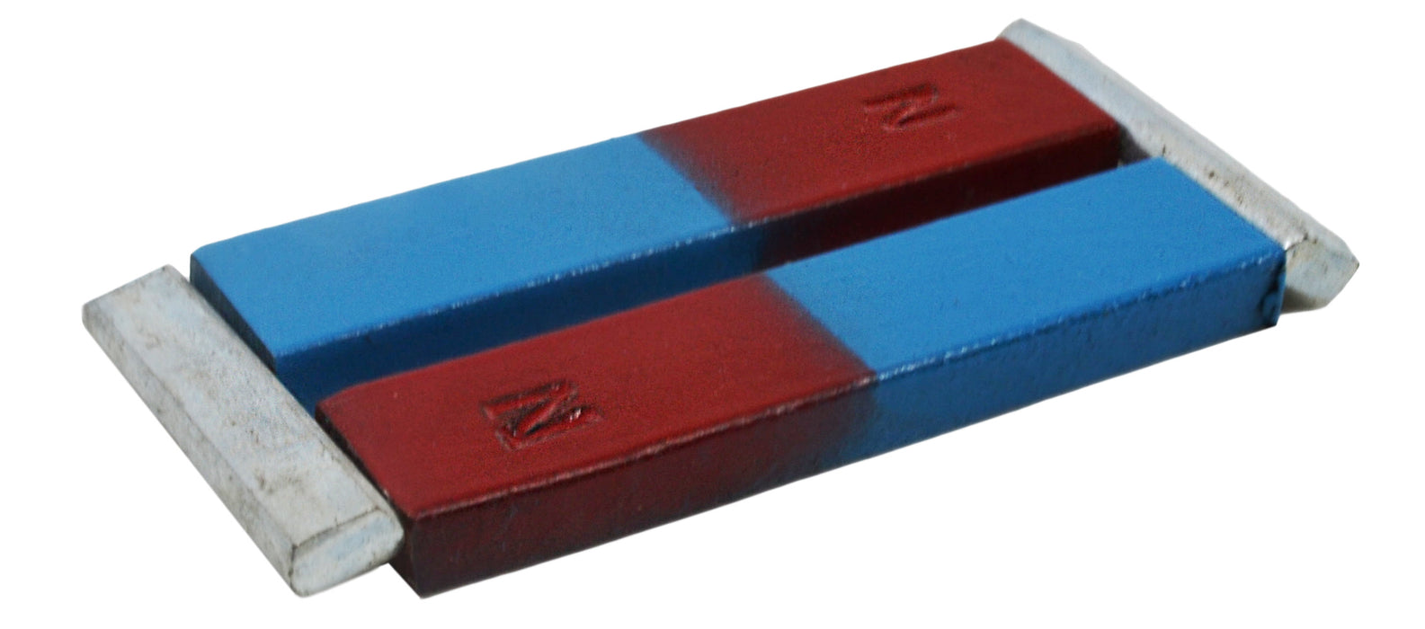 Bar Magnets, Set of 2 - N/S - Includes Keepers - Chrome Steel