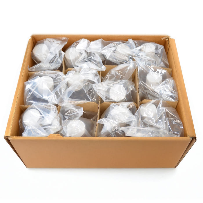 Eisco - Pack of 12, 250mL Sterile Polycarbonate Erlenmeyer Flasks, Non-Vented, Flat Bottom, Gamma Sterilized, USP Class VI, Lab-Grade, Chemical Storage, Cell Culture, Mixing