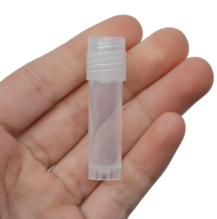Plastic Storage Vials, 2mL, 500/PK - Polypropylene - Screw Cap