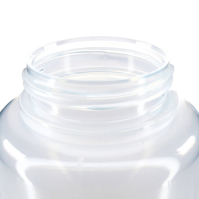 Eisco - 1L Wide Mouth Polypropylene Translucent Reagent Bottles with Polypropylene Caps, Pack of 12, Non-Sterile, Autoclavable, Leakproof Laboratory Storage Bottles, 0-135°C Temperature Range