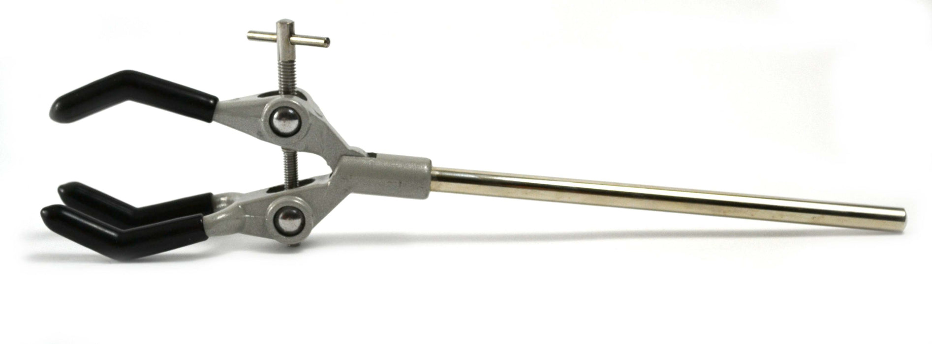 Eisco Labs 3 Prong, Powder coated clamp - overall length 10"