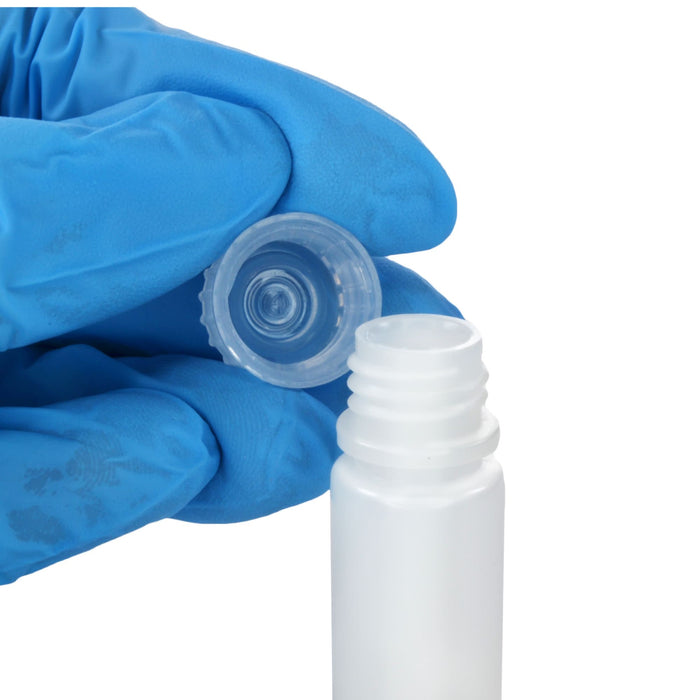 Eisco - Pack of 12, 4mL Narrow Mouth HDPE Translucent Reagent Bottles with Polypropylene Caps, Non-Sterile, Leak-Proof, Chemical Resistant, -100 to 120°C Temperature Range, Laboratory Storage and Transport
