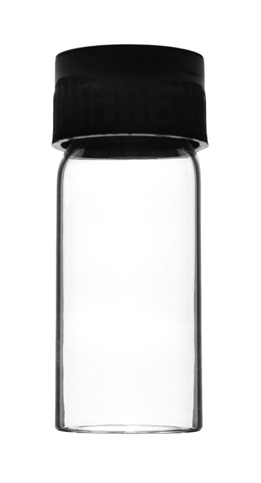 Culture Tube with Screw Cap, 5mL, 24/PK - 25x57mm - Flat Bottom - Borosilicate Glass