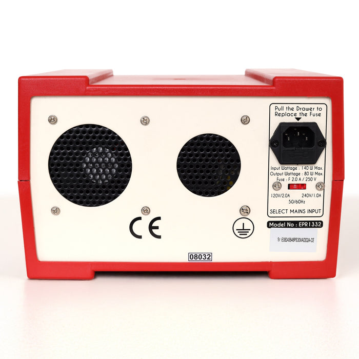 Eisco - Regulated DC Power Supply 0–30V 2A with Dual Digital Display Overload Protection and AC 1–6V Output for Lab and General Use