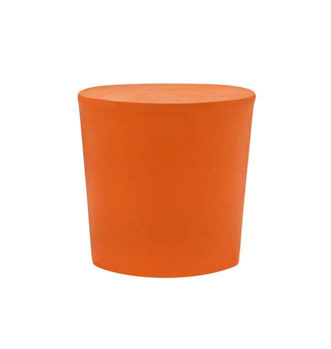10PK Rubber Stoppers - Solid - 25mm Bottom, 28mm Top, 28mm Length