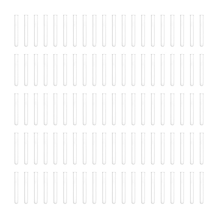 Eisco Labs 15mL Heavy Wall Test Tubes with Beaded Rim - Pack of 100 - Borosilicate Glass, Durable Lab Glassware for Scientific Research and Experiments