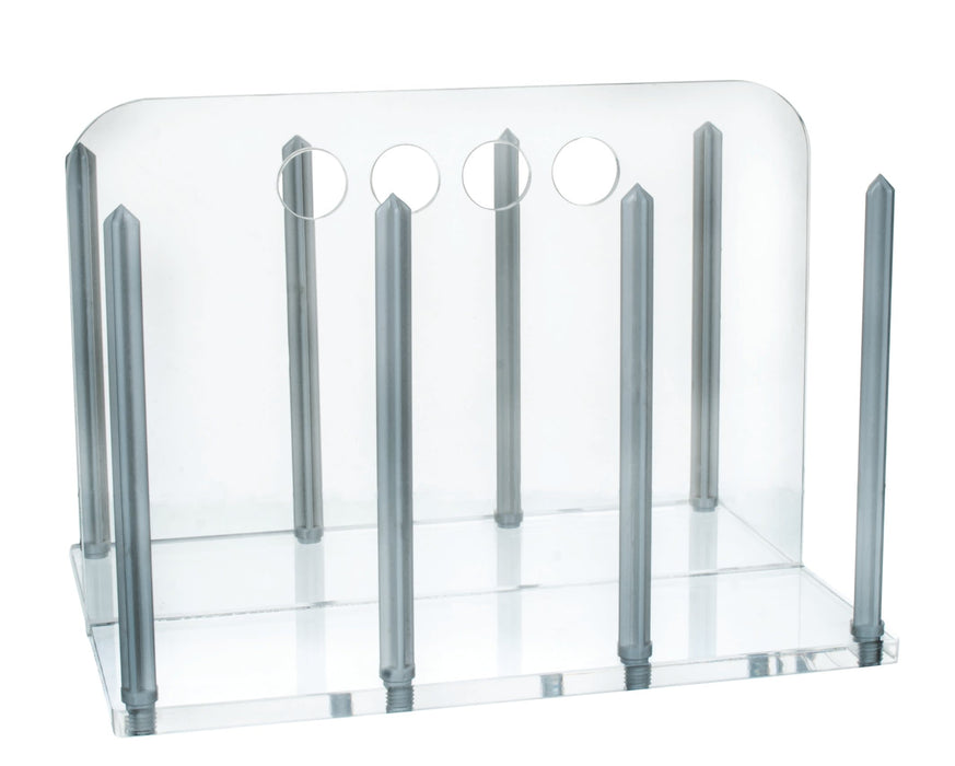Petri Dish Rack for 90mm Hold up to 60 Dishes - Clear Acrylic
