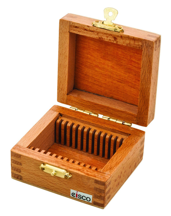 Slide Box Wooden for 12 slides for Geological slides