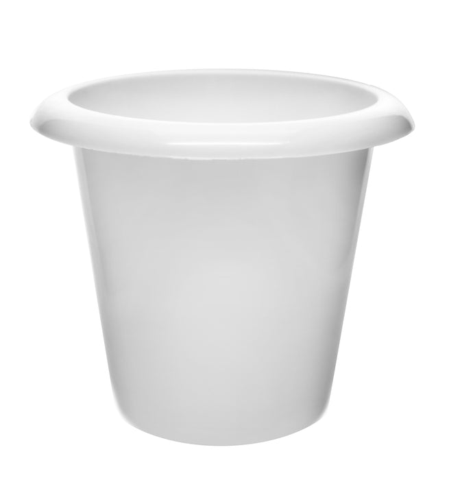 Plant Nursery Pot, 6.25" Tall - Polypropylene - Downward Extended Rim - Drillable Drain Holes