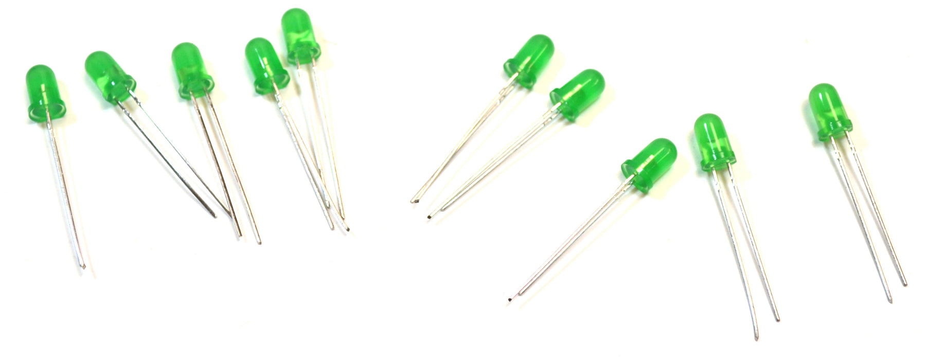 Eisco Labs Green Light Emitting Diode (LED); Pack of 10