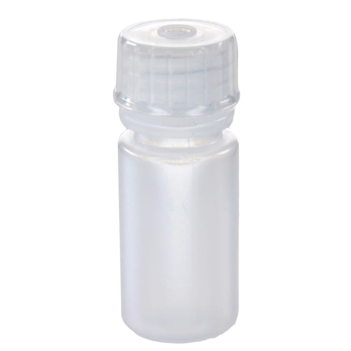 Eisco - Pack of 12, 4mL Narrow Mouth LDPE Translucent Reagent Bottles with Polypropylene Caps, Non-Sterile, Leak-Proof, Chemical Resistant Laboratory Storage Bottles, -100 to 80°C Temperature Range