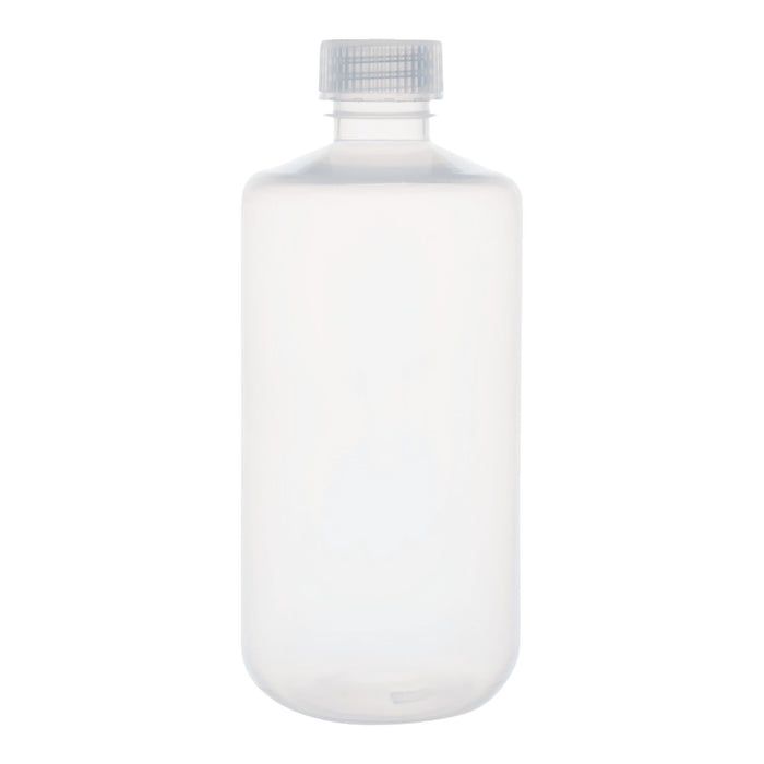 Eisco - Bulk Pack of 125, 500mL Narrow Mouth Polypropylene Translucent Reagent Bottles with Polypropylene Caps, Non-Sterile, Autoclavable, Leakproof, Laboratory Storage Bottles, 0-135°C Temperature Range