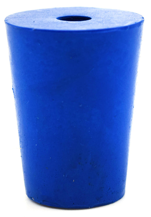 10PK Neoprene Stoppers, 1 Hole - ASTM - Size: #1 - 14mm Bottom, 19mm Top, 25mm Length