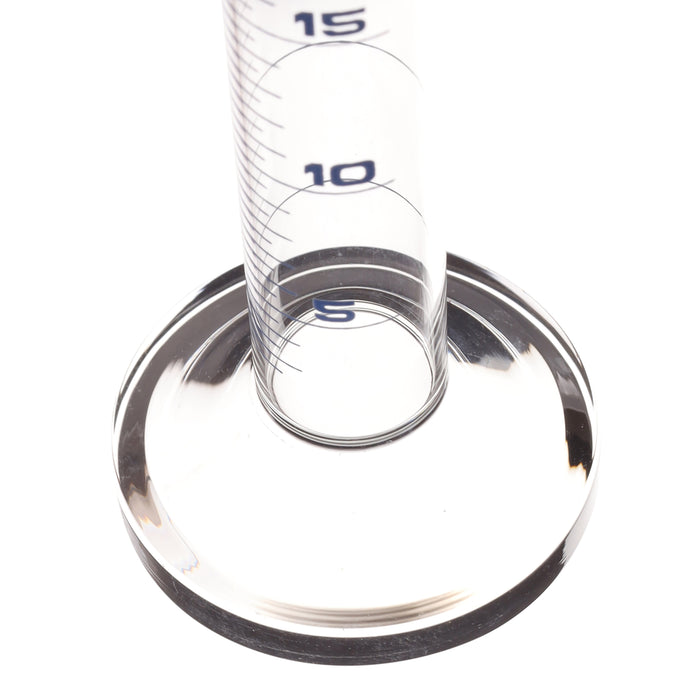 Graduated Cylinder, 25ml - Class A - Blue Graduations, Round Base