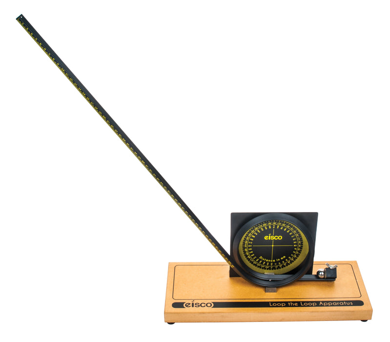 Eisco Deluxe Loop Apparatus with Scale - Potential to Kinetic Energy Demonstration- Approx. 21" Tall