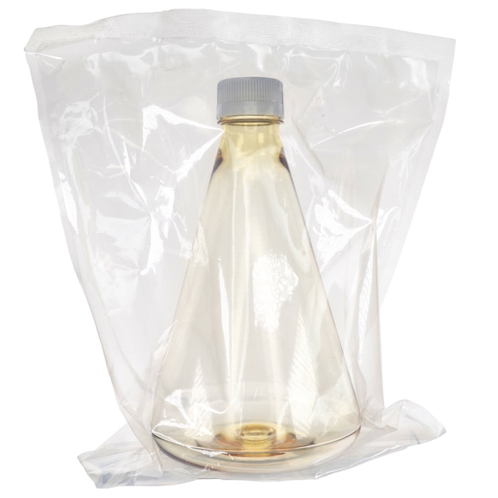 Eisco - Pack of 1, 2L Sterile Polycarbonate Erlenmeyer Flask, Vented, Flat Bottom, Gamma Sterilized, USP Class VI, Lab-Grade, Chemical Storage, Cell Culture, Mixing