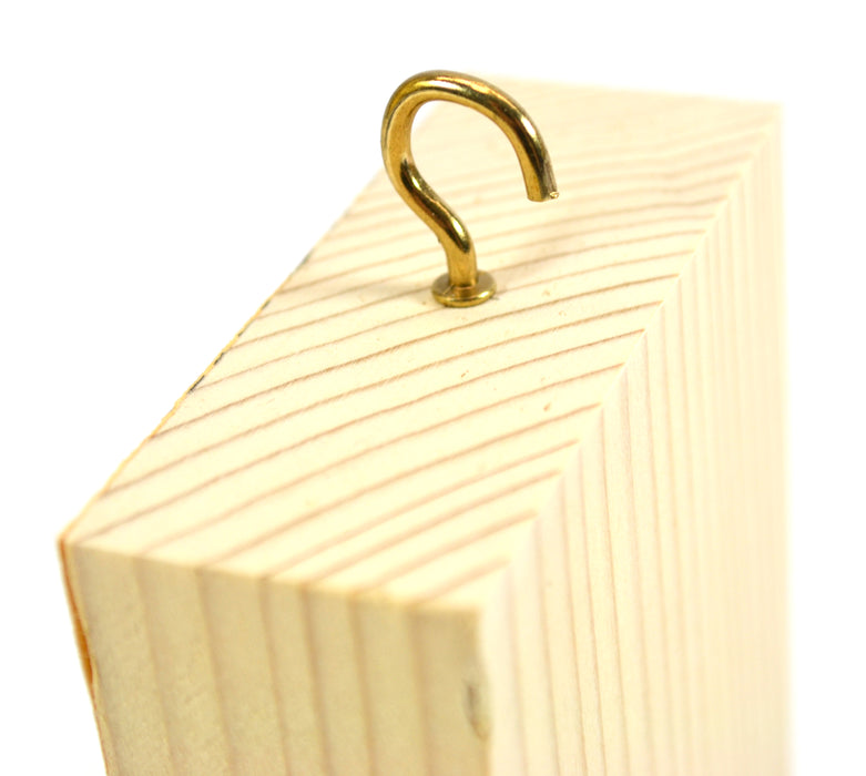 Wooden Friction Block, Wood and Sandpaper - Measures 6 x 3 x 1.25" (Made in the USA)
