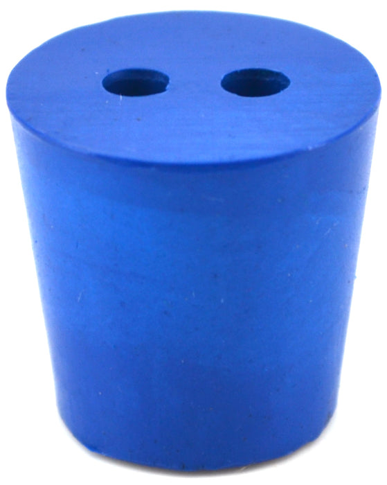 10PK Neoprene Stoppers, 2 Holes - ASTM - Size #4 - 20mm Bottom, 26mm Top, 25mm Length