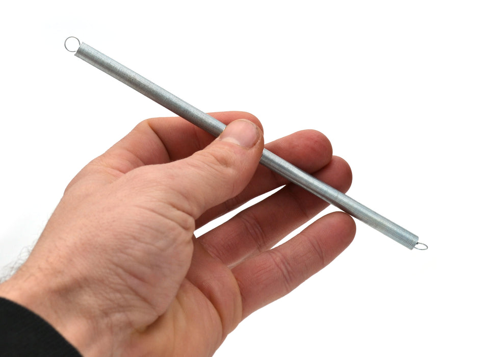 Steel Extension Spring - 6" length - 0.25" diameter - Eisco Labs
